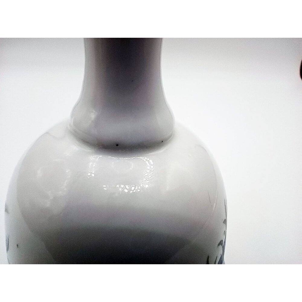 Porcelain Hand Bell Inarco E-4479 Blue Wildflowers Vintage 5 Inch 1970s - Picture 6 of 15